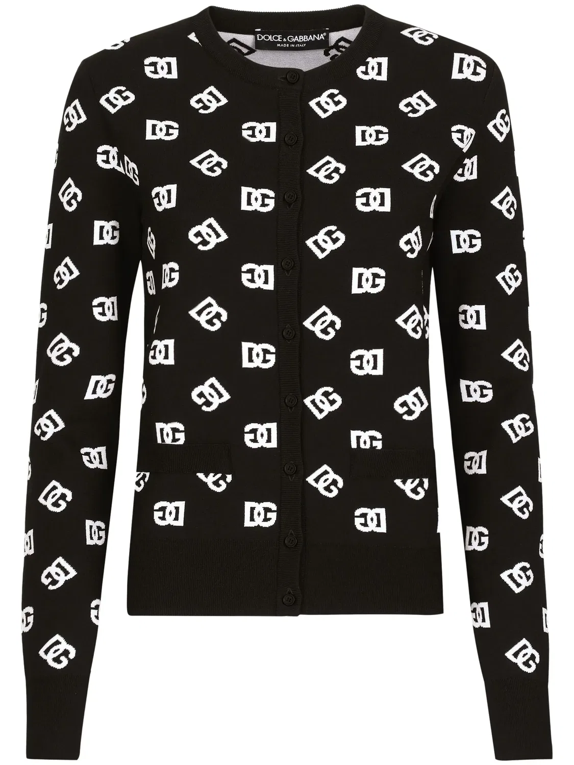 Кардиган с логотипом DG Dolce & Gabbana, черный