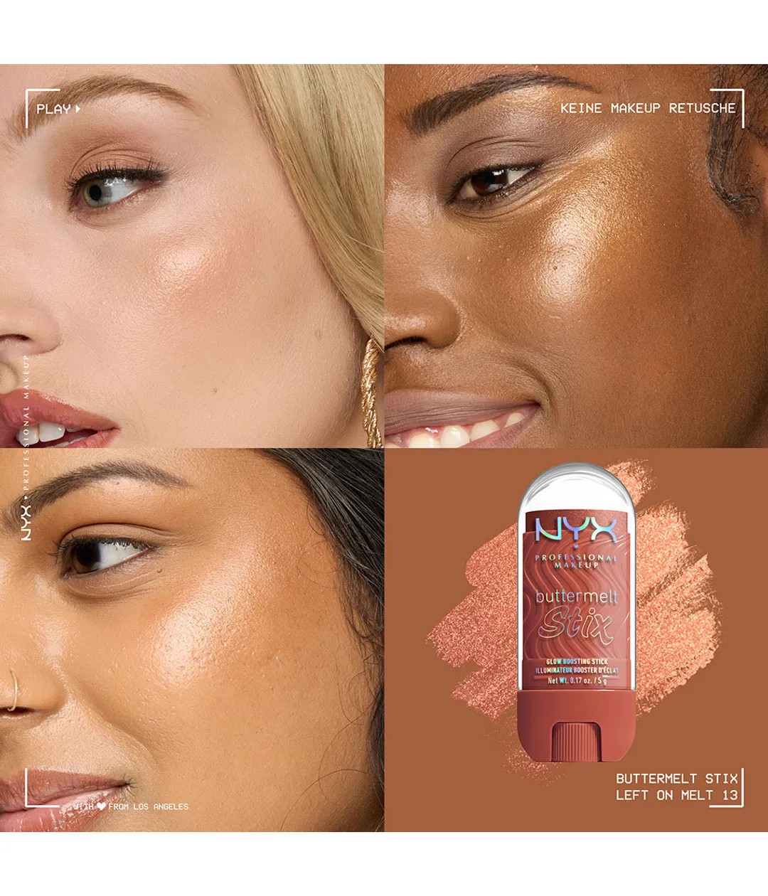 Хайлайтер-стик Nyx Professional Makeup Buttermelt Stix, Left On Melt, 5 г — фото 2