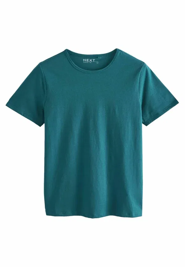 Футболка хлопковая The Everyday Crew Neck Rich Short Sleeve Regular Fit Next, Teal Blue, синий — фото 4