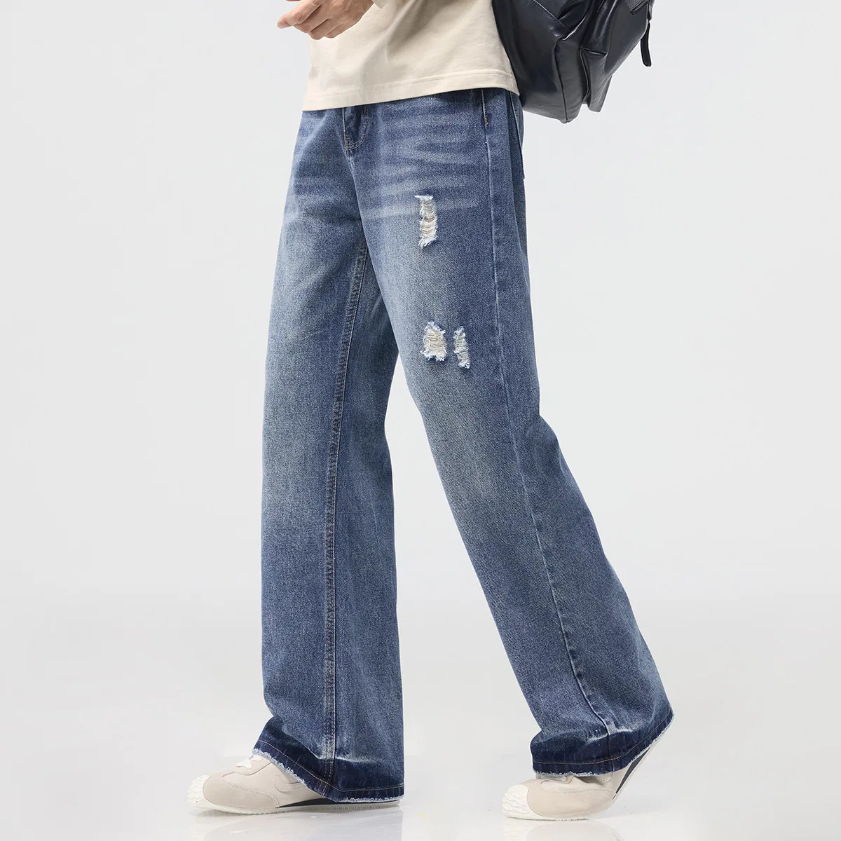 Детские джинсы свободного кроя Tonlion, Denim Blue — фото 4