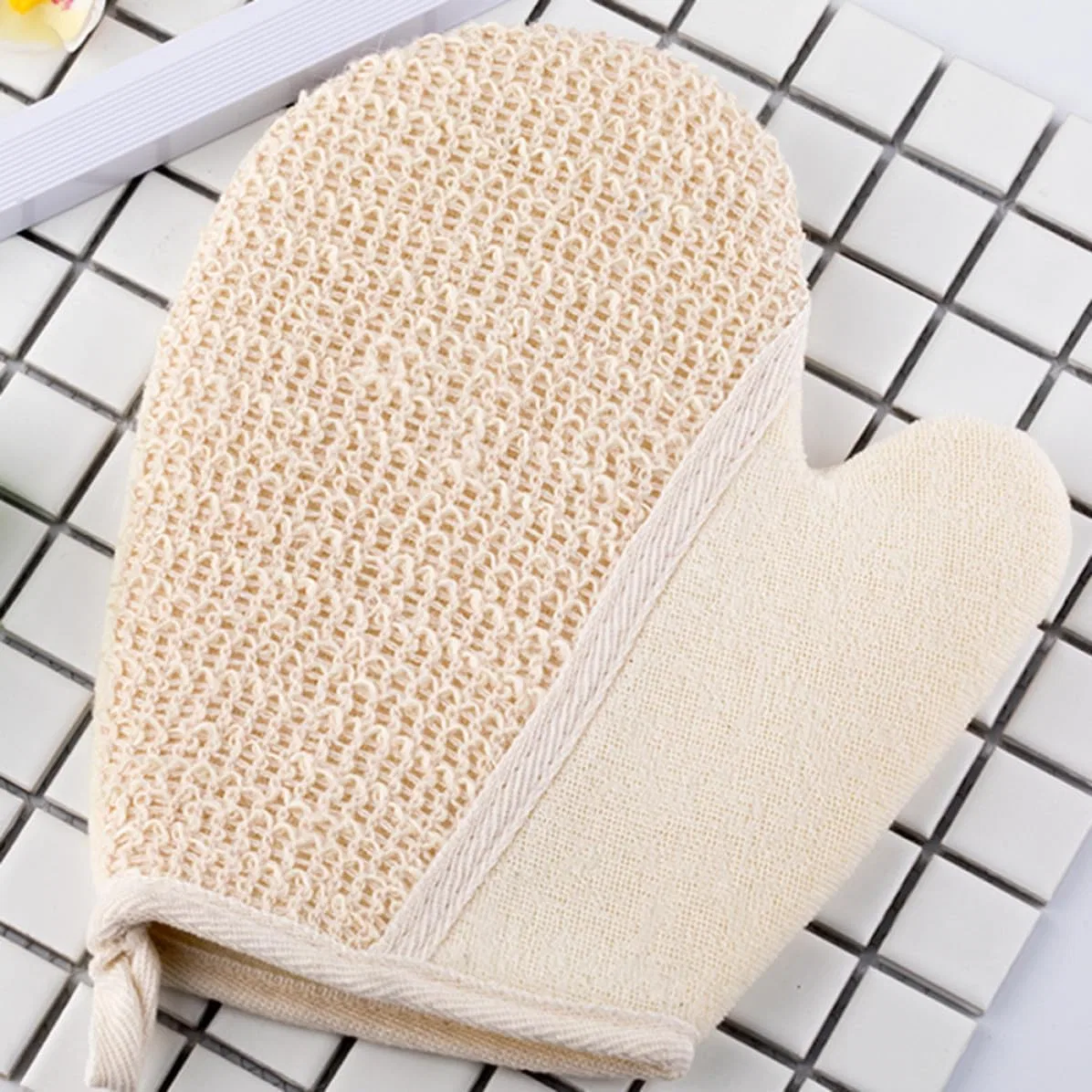 Эксфолиирующие перчатки для тела, Artibetter, 2 шт, Бежевый — фото 3