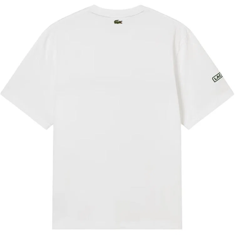 Мужская футболка с принтом и вышивкой Lacoste, Navy Blue/166 — фото 4