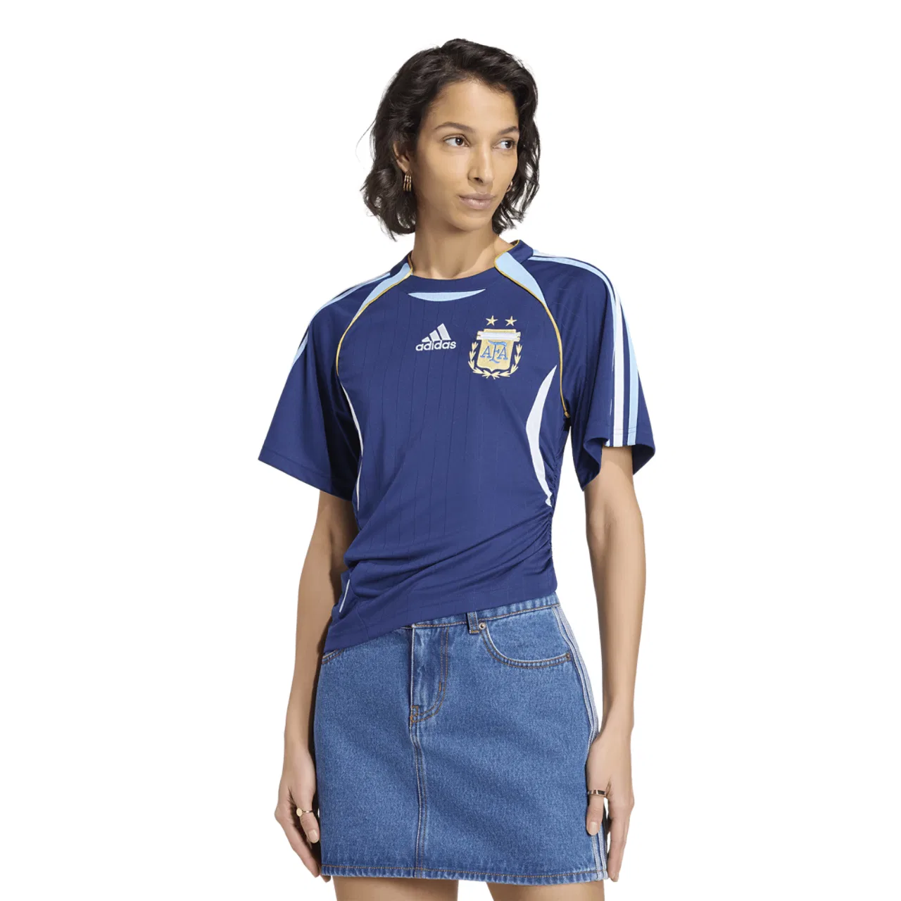 Женская футболка Argentina BB Jersey Adidas, цвет Dark Blue/Carolina