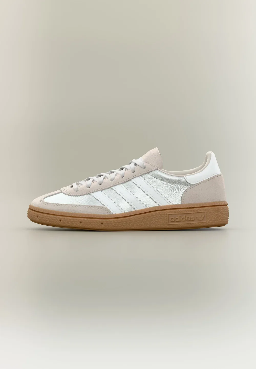 Специальные кроссовки для гандбола унисекс - кроссовки Adidas Originals, Silver-Coloured Metallic/Footwear White