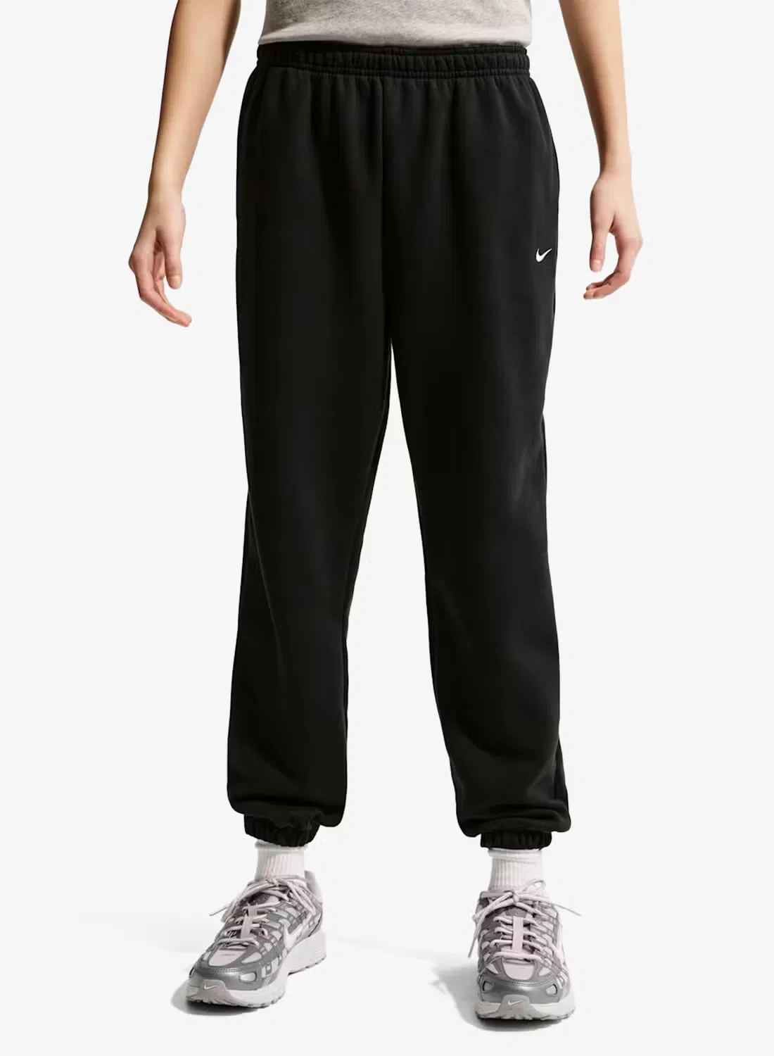Штаны из футера свободные Youth Studio Nike, черный