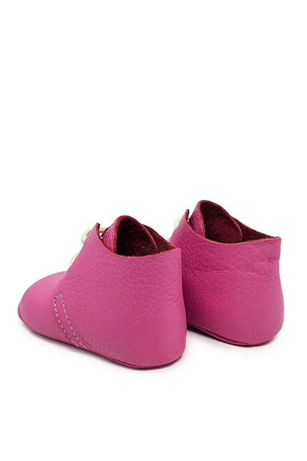 Детские ботинки кожаные без каблука Torun Kids, Fuchsia — фото 3