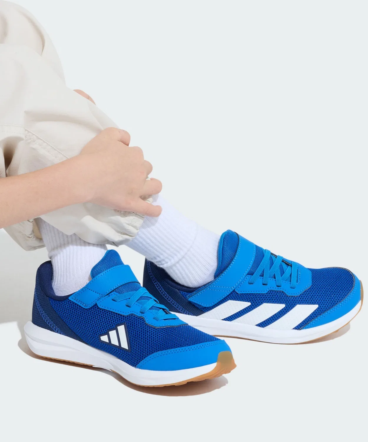 Детские кроссовки с закрытием на липучке Adidas Faito Kids, Blue