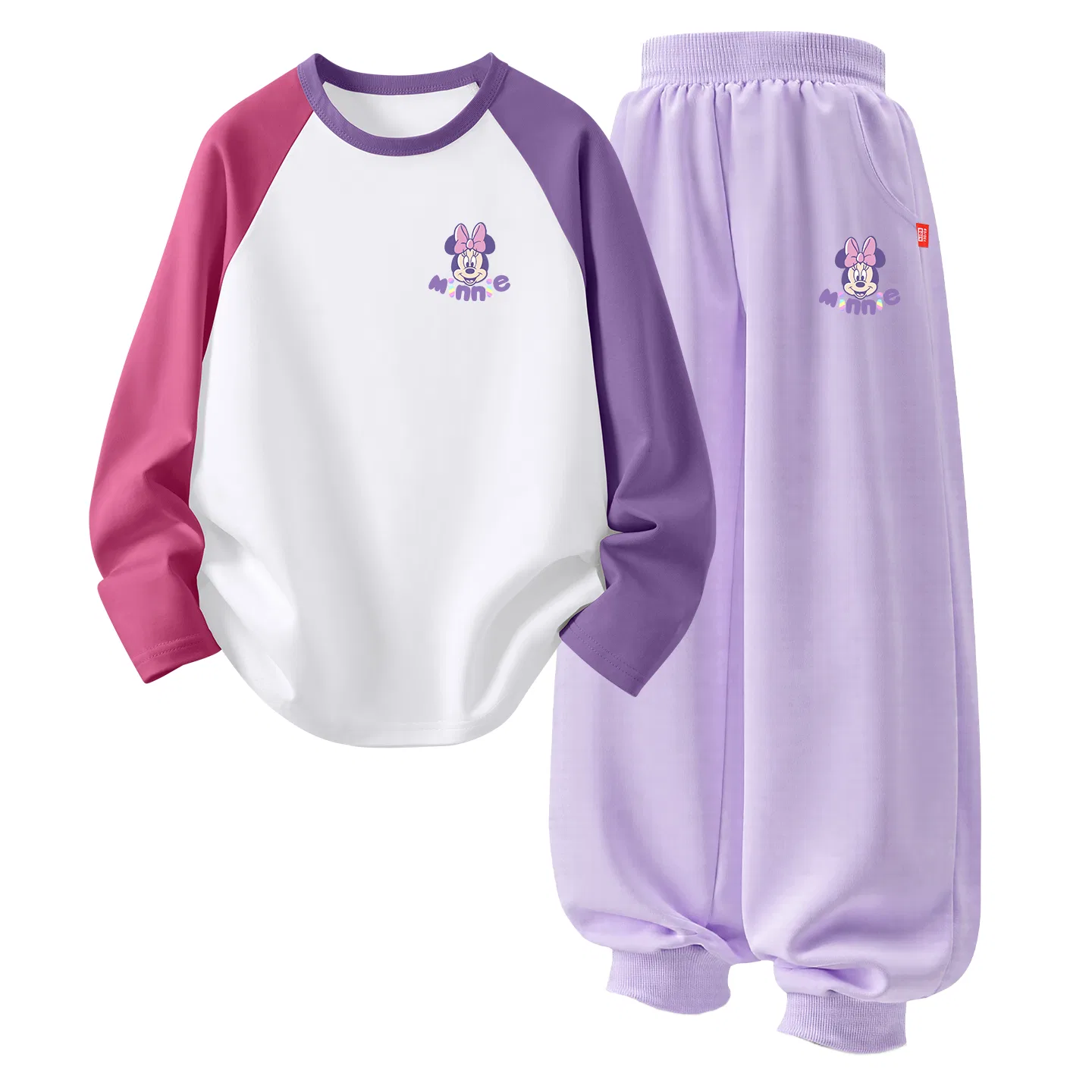 Детский спортивный комплект с круглым вырезом DiCai English K Rose Purple+DiCai English K Taro Purple Disney, DiCai English K Rose Purple+DiCai English K Taro Purple