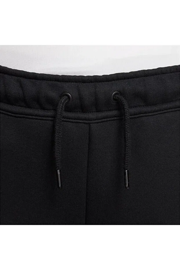 Детские спортивные штаны для мальчиков с эластичным поясом Tech Fleece Nike, Black — фото 3