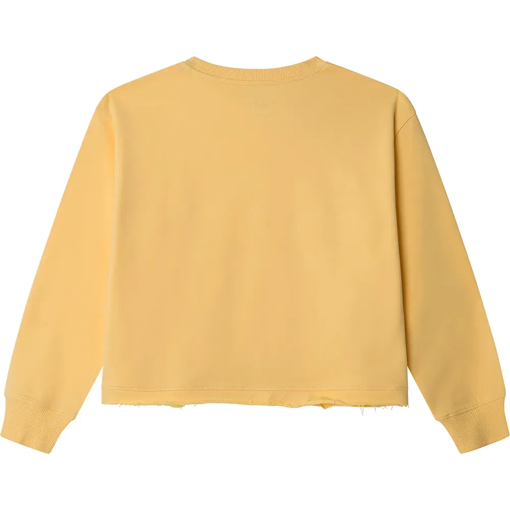 Детский свитшот для девочек с принтом Angel Pepe jeans, Yellow — фото 2