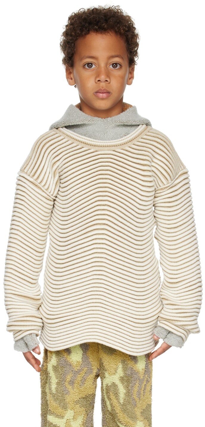 

Эксклюзивный детский свитер SSENSE Off-White Caterpillar Isa Boulder