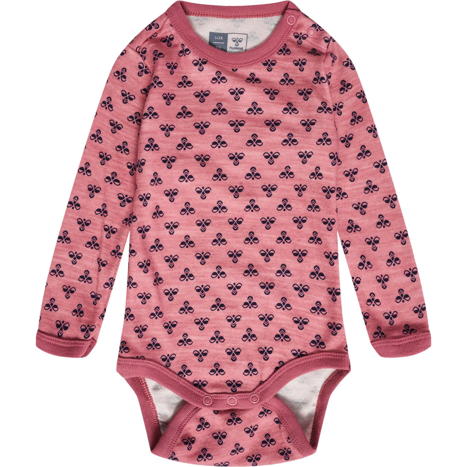 Детский боди для девочек с длинным рукавом Bambo Hummel, Rosa