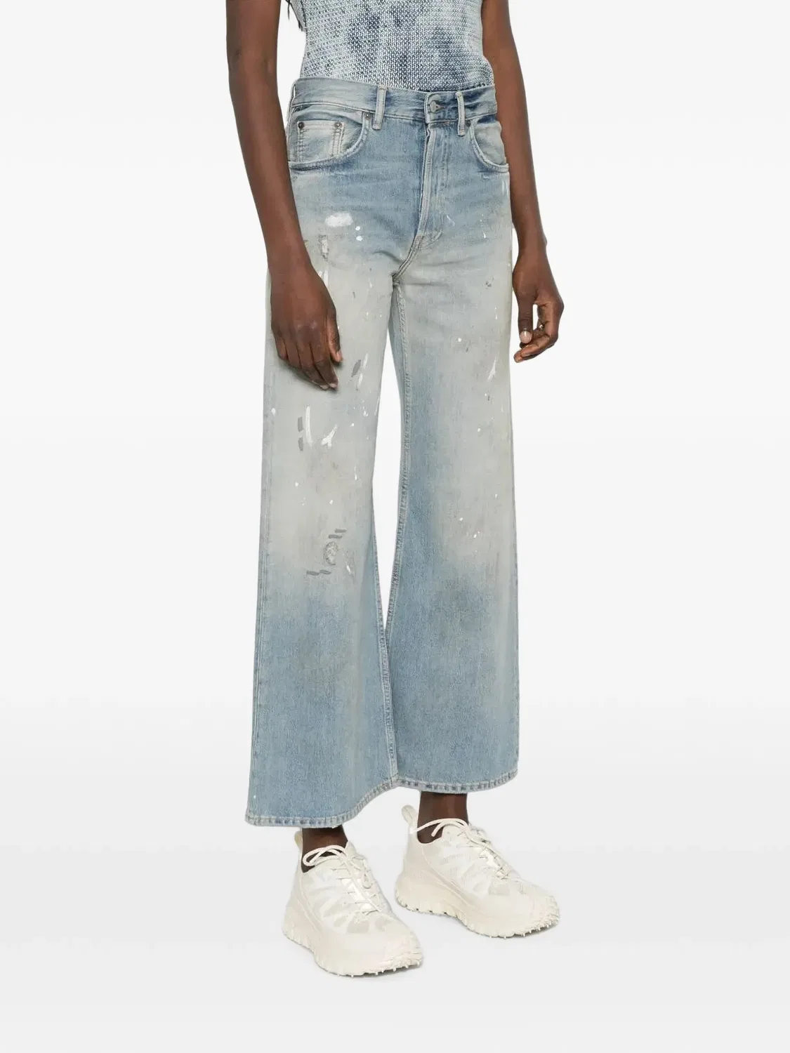 Джинсы regular fit синие Acne Studios, синий — фото 2