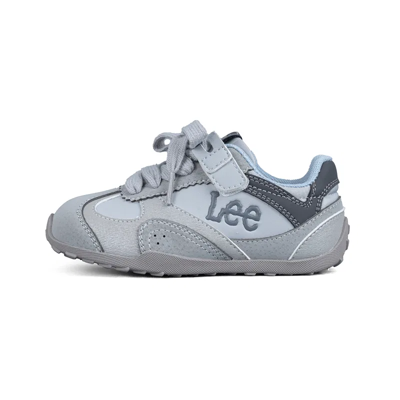 Детские кроссовки из микрофибры с ретро-дизайном Lee, Gray