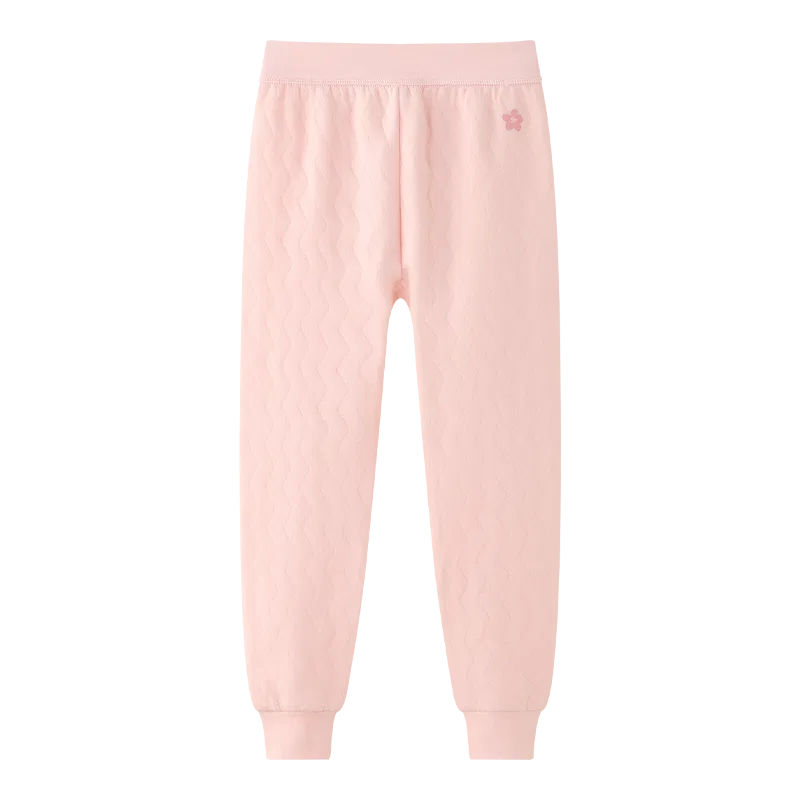 Детские леггинсы для девочек хлопковые Red bean, Pink