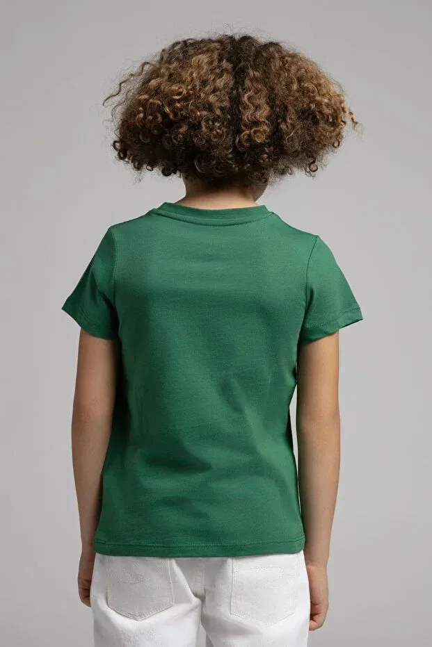 Детская футболка для мальчиков с принтом Lee Cooper, Green — фото 3