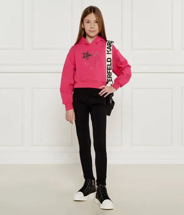 Детское худи для девочек Regular Fit Pinko Up, Rosa — фото 2