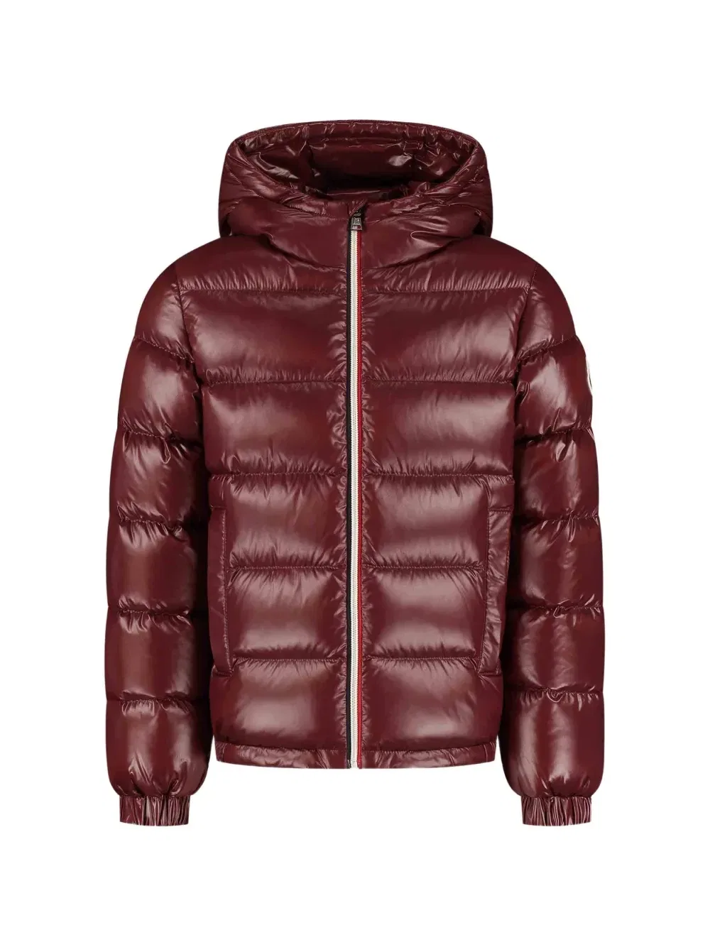 Стеганая куртка с капюшоном Aubert Moncler Enfant, красный