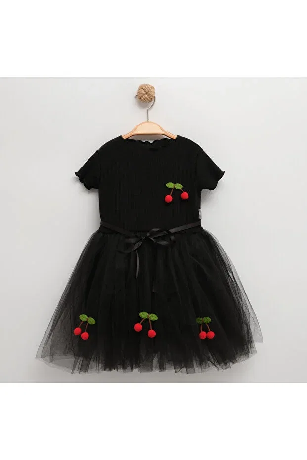 Детское платье для девочек с длинным рукавом Neocotton, Short-Black