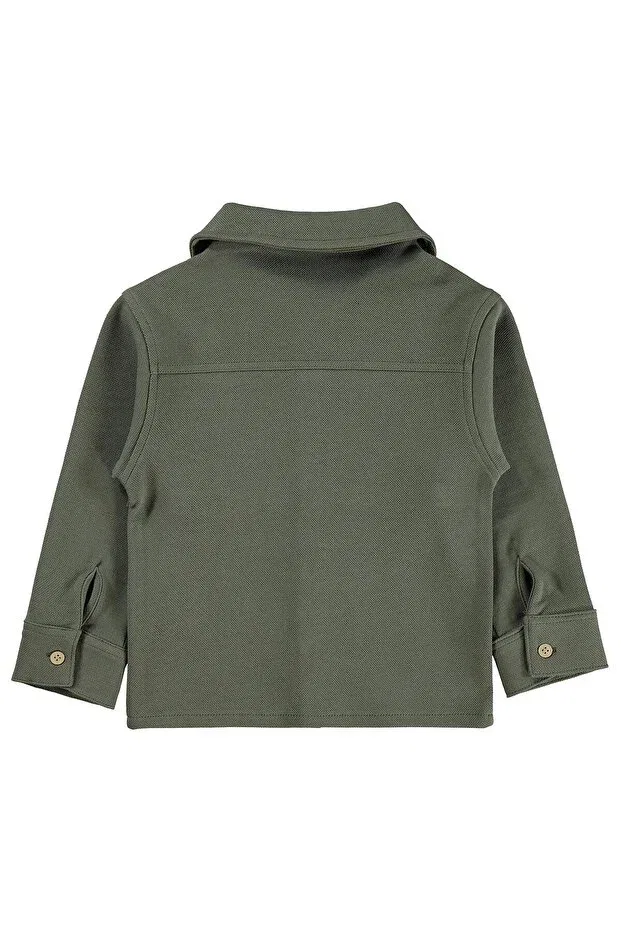 Детская рубашка для мальчиков с длинным рукавом Civil Boys, Khaki — фото 2
