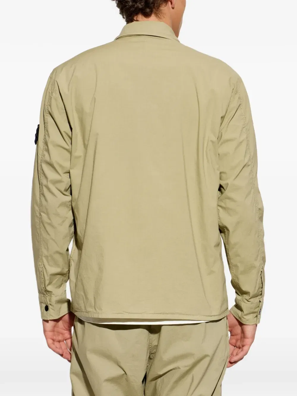 Мерсеризованная куртка из рипстопа Stone Island, бежевый — фото 4