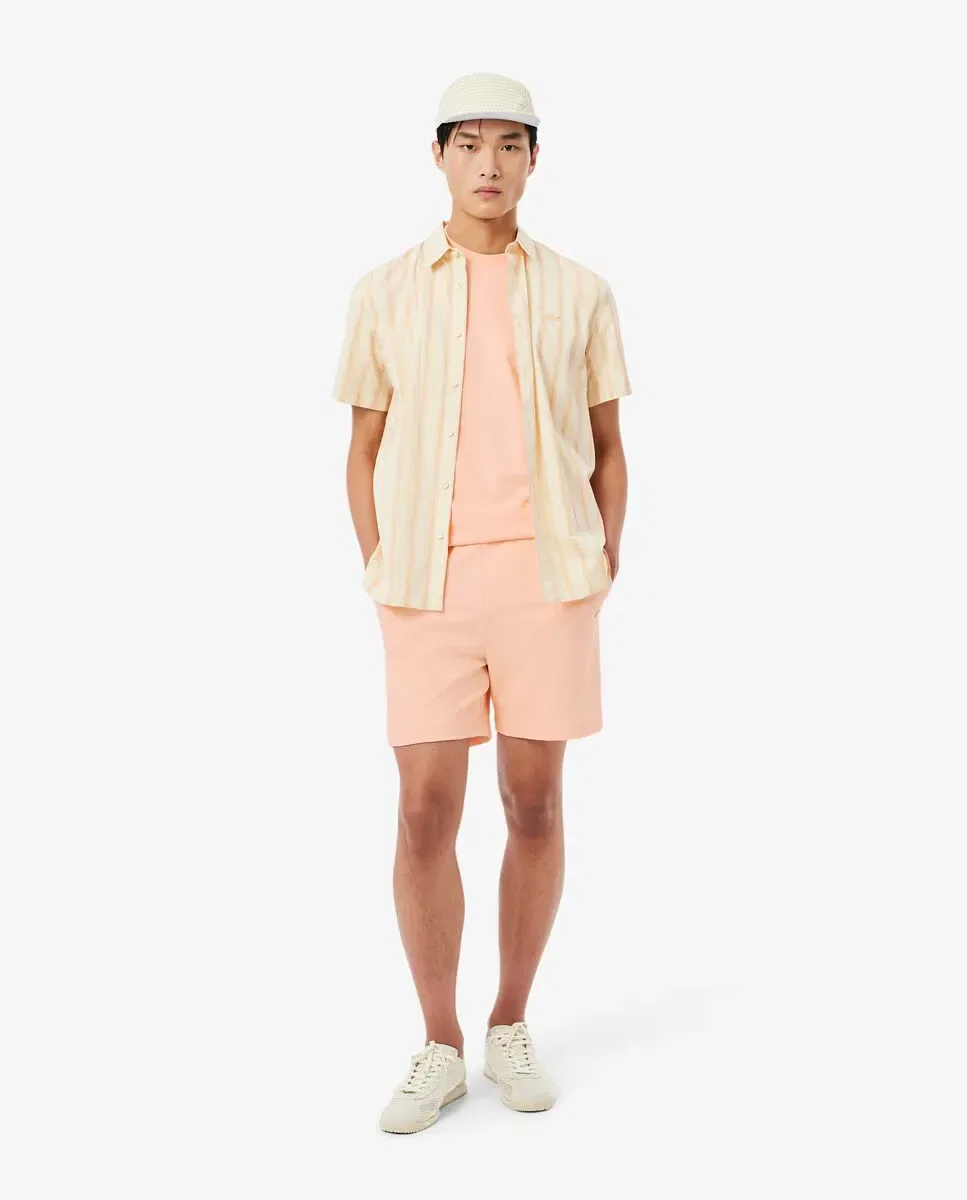 Мужские шорты из текстурированного джерси Lacoste, Rosa — фото 4