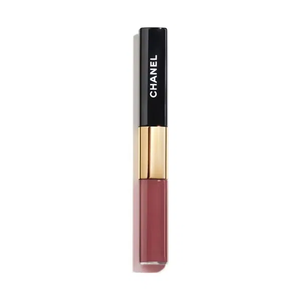 Набор для губ с матовой помадой и блеском LE ROUGE DUO ULTRA TENUE CHANEL, 48 Soft Rose