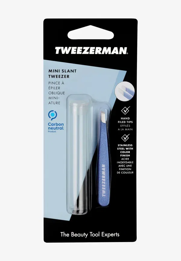 Пинцет для удаления волос Mini Slant Tweezers, Tweezerman, Blue — фото 2