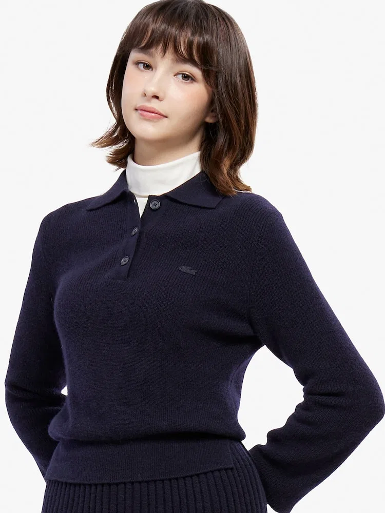 Платье миди LACOSTE с расклешенным силуэтом, Black — фото 2