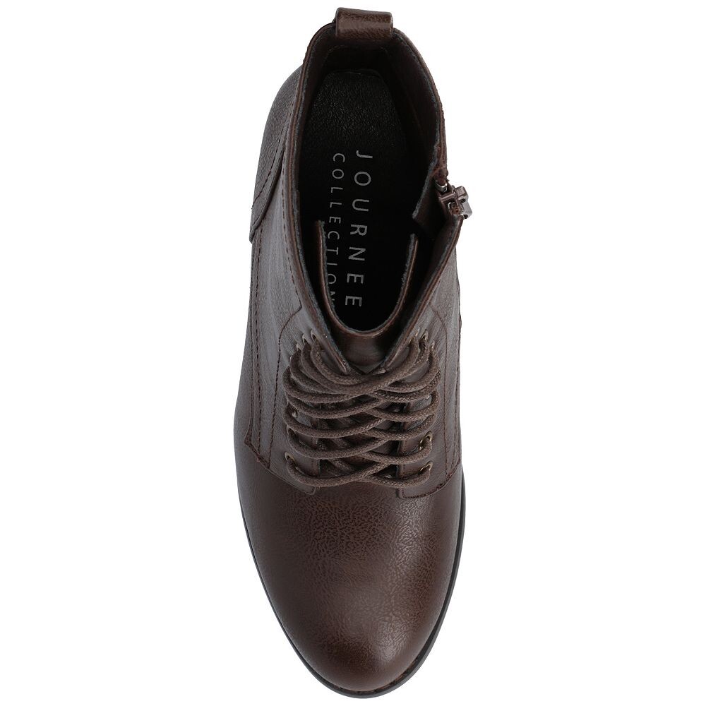 Женские ботильоны на блочном каблуке Journee Collection Baylor, цвет Olive — фото 4