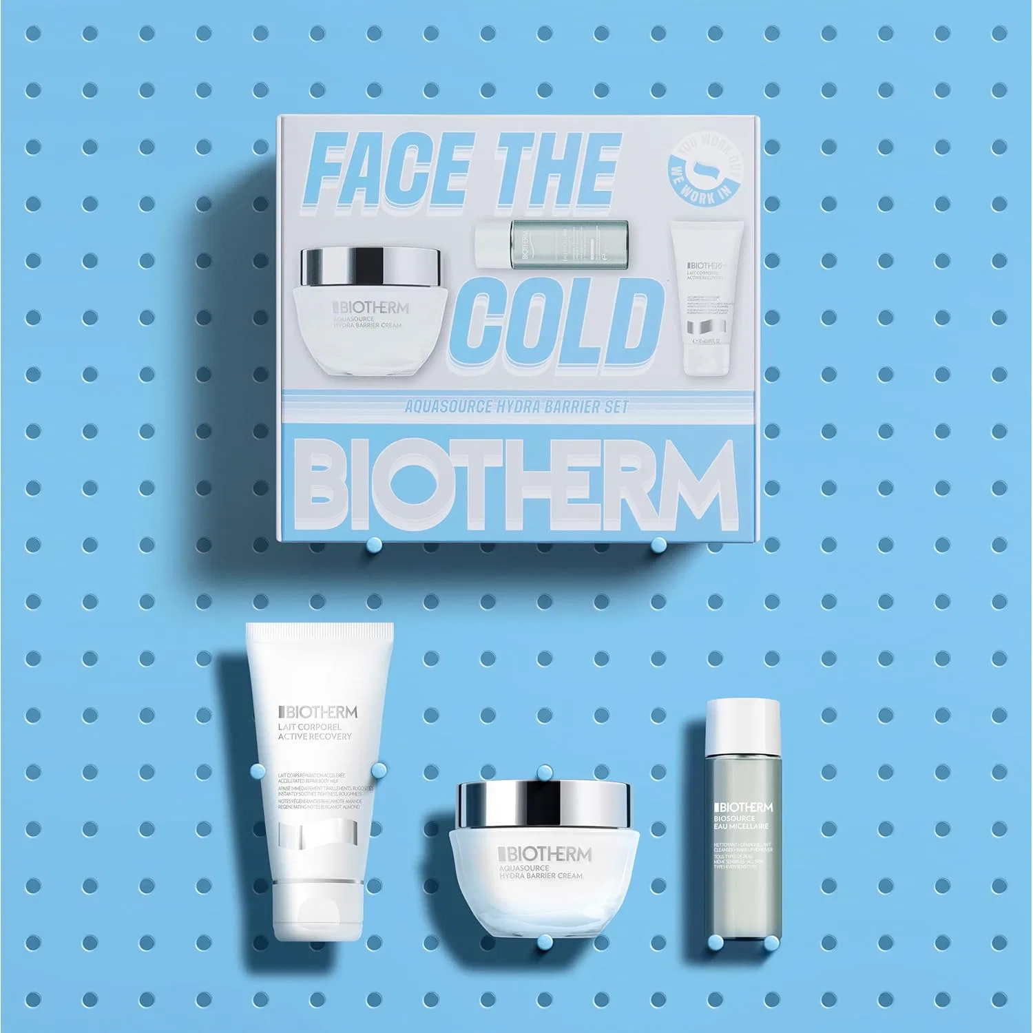 Набор косметики Biotherm Hydra Barrier Cream 50 мл, Eau Micellaire 30 мл, Lait Corporel 50 мл, 3 предмета — фото 3