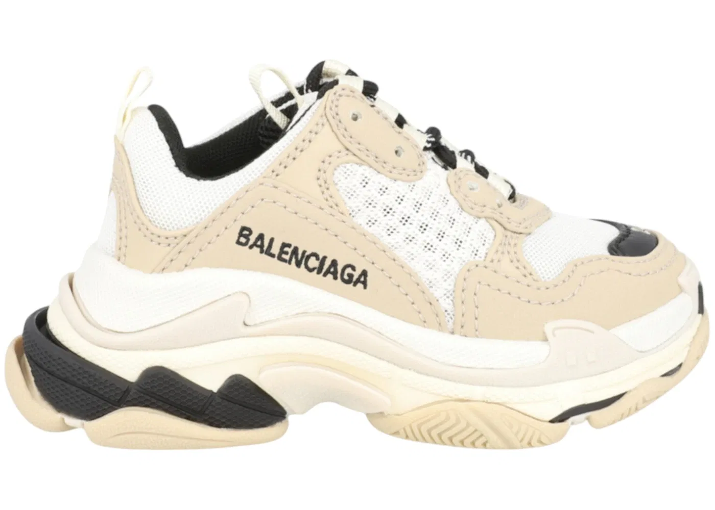 Детские кроссовки с массивной подошвой Balenciaga Triple S Balenciaga, Beige