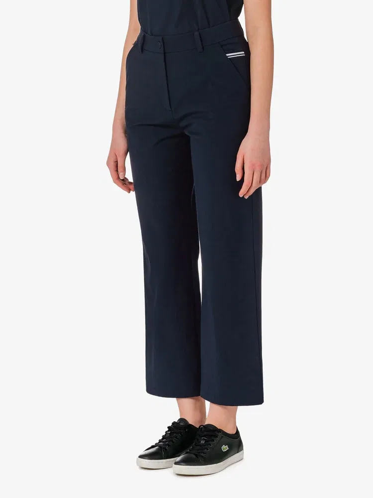 Брюки LACOSTE Navy, прямые, из нейлона с хлопком — фото 2