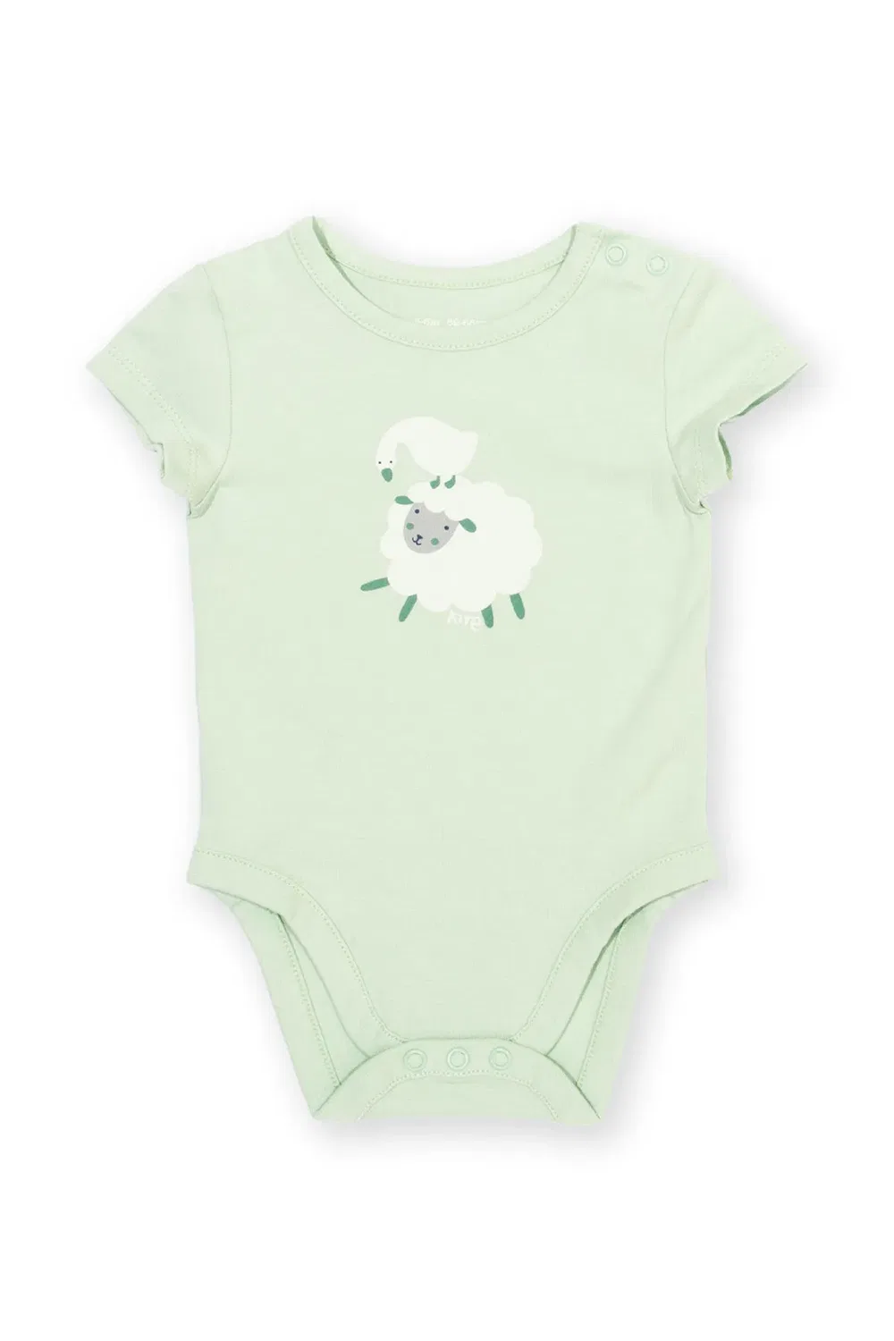 Детский боди с принтом Baby Baa Baa Quack Kite, Green