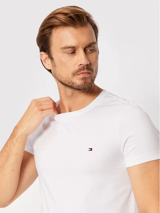 Футболка slim fit Core Stretch Tommy Hilfiger, белый — фото 3