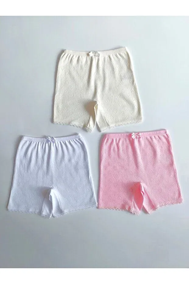 Детские боксеры для девочек хлопковые Çebikids, Pink White Ecru — фото 4