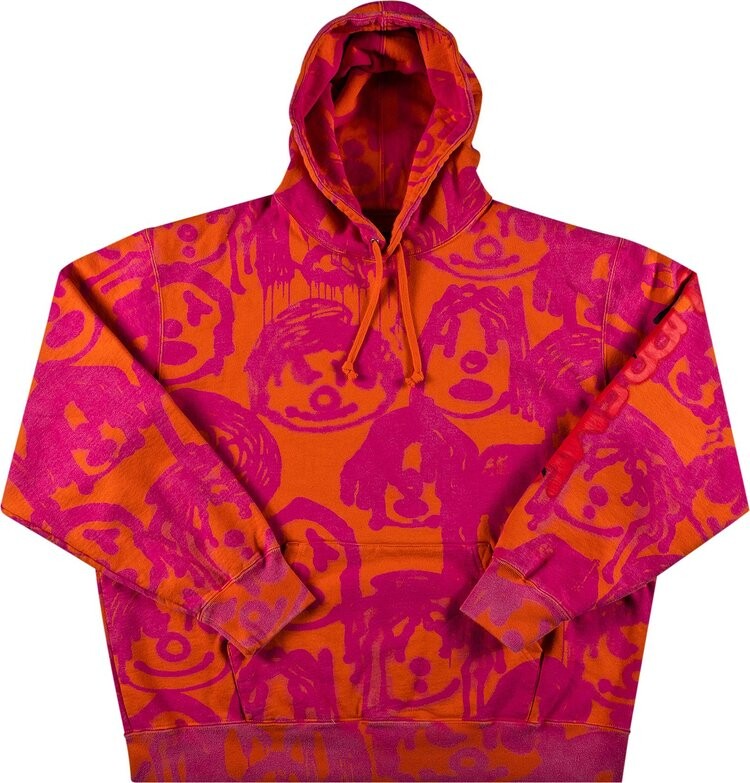Толстовка Supreme x Yohji Yamamoto Hooded Sweatshirt 'Orange', оранжевый — фото 2