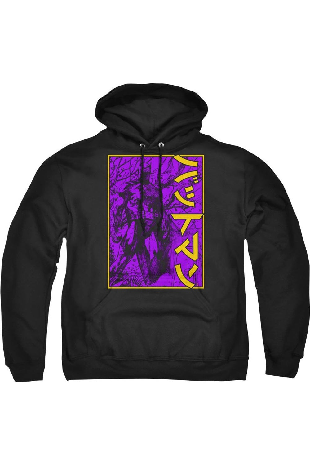 

Толстовка с капюшоном Batman Big Framed Kanji для взрослых Gildan, черный
