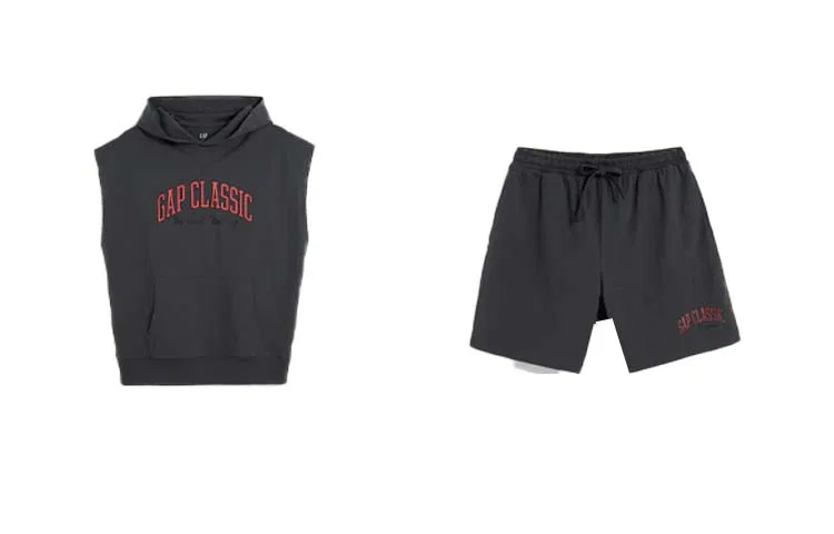 Мужской худи с капюшоном GAP, Gray Black