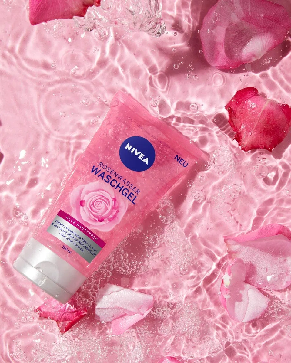 Умывание гель для лица Nivea, 150 мл, Rose — фото 4