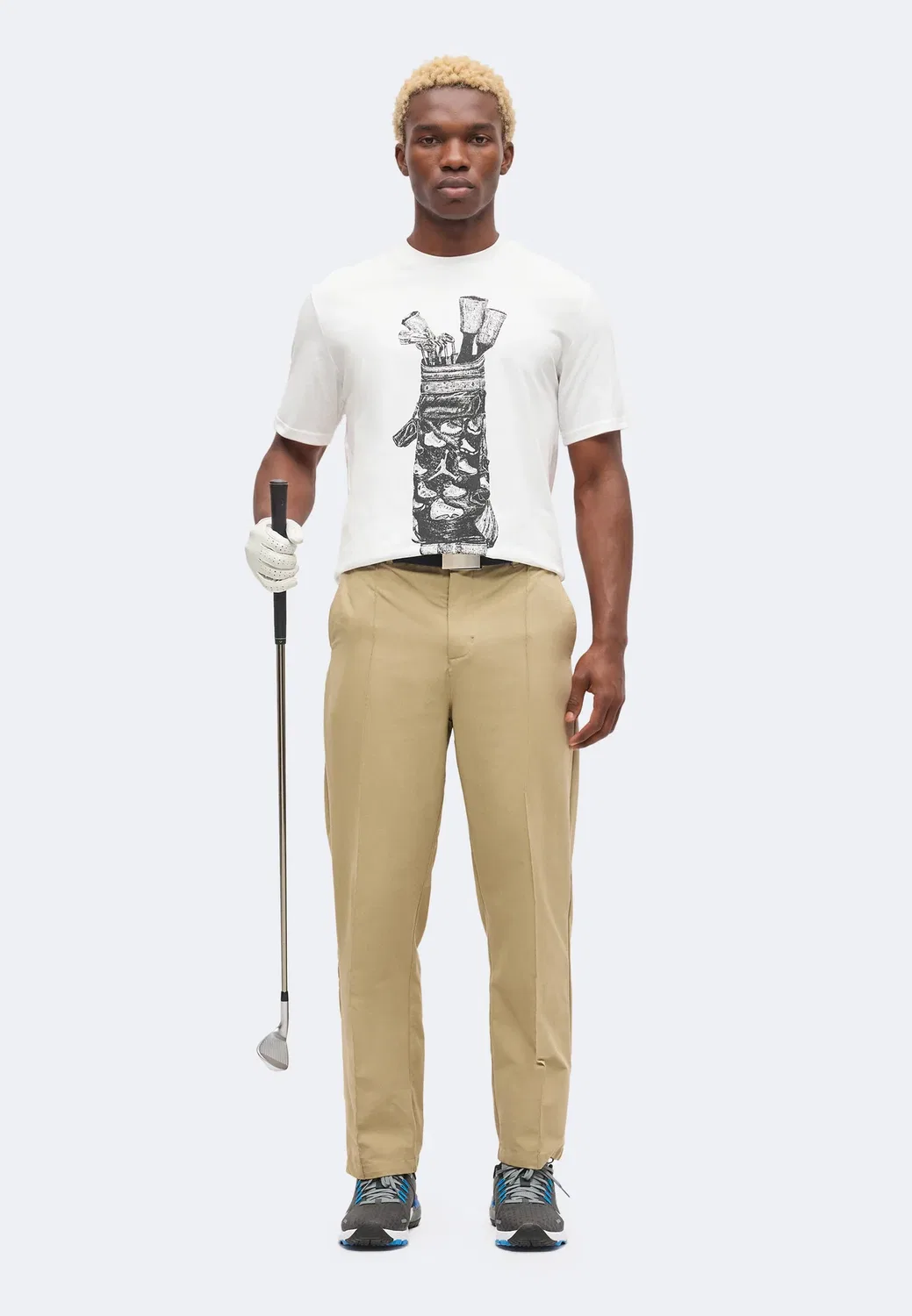 Футболка для гольфа - спортивная футболка Jordan, White/Black — фото 2