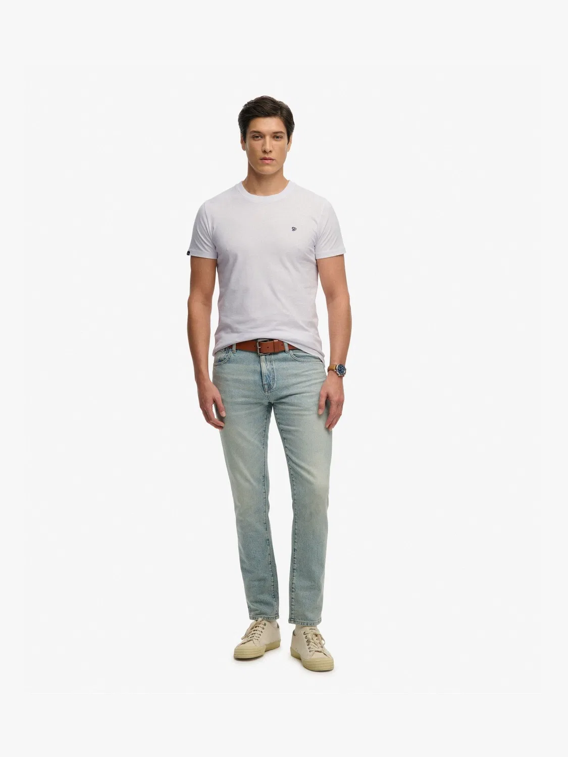 Футболка с вышитым логотипом Superdry Essential SD&Co, белый — фото 2