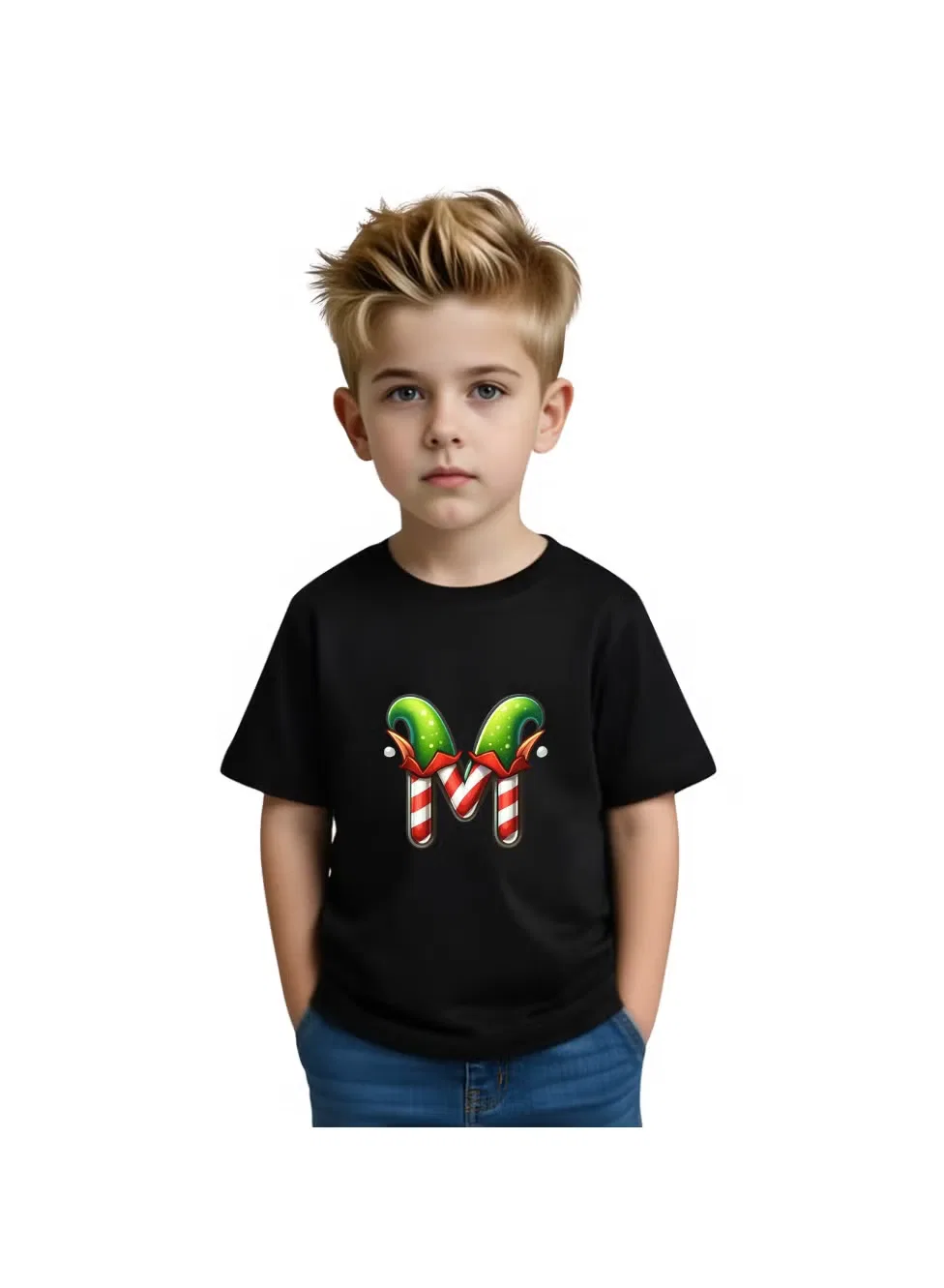 Футболка с принтом алфавита для мальчиков Printshop4Me, мультиколор
