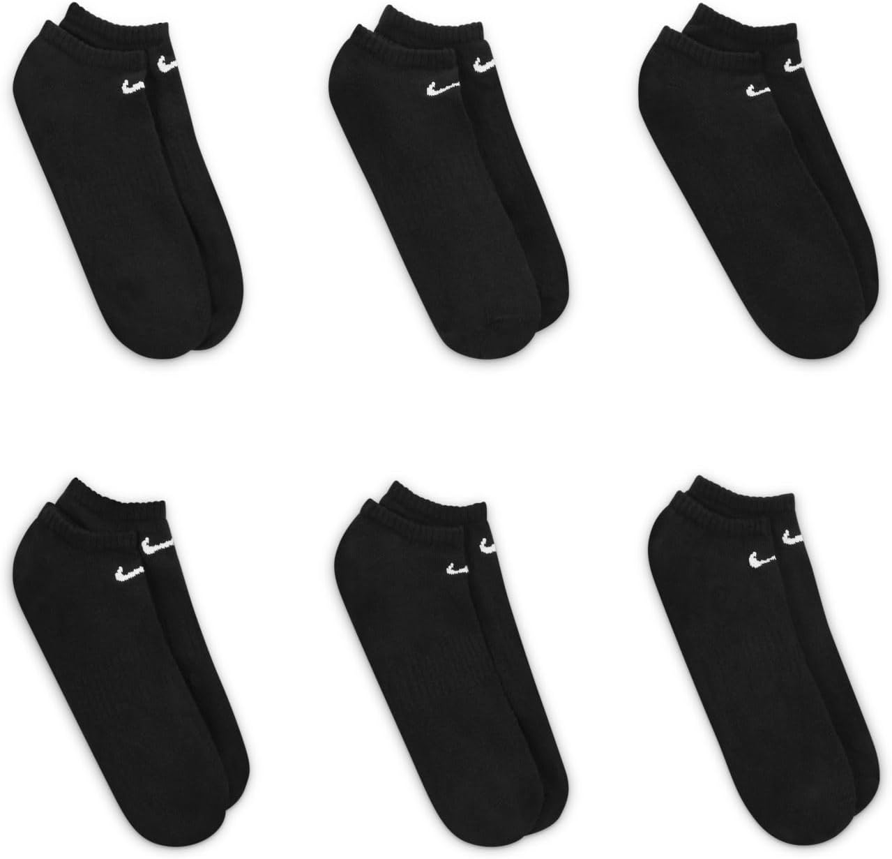 Носки повседневные легкие, непромокаемые, Nike, унисекс, Black/White — фото 4