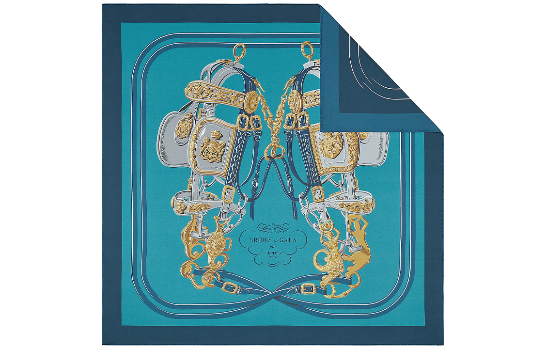 

Brides De Gala Шелковые Платки Унисекс Морской HERMES