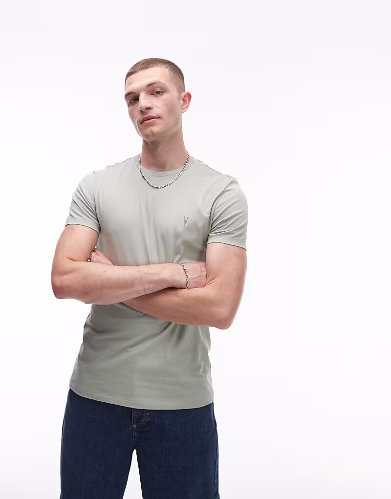 

Футболка Allsaints tonic в минерально-зеленом цвете