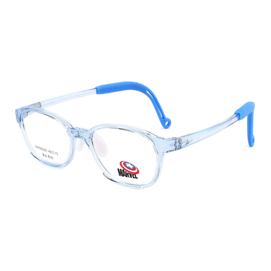 

MARVEL Пластиковая овальная оправа для очков детская прозрачная, Transparent Blue