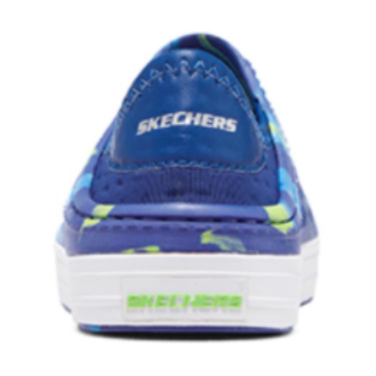 Футболка Foamies Детские сандалии Синий Желтый Подростки Skechers, Синий/Лимонный — фото 4