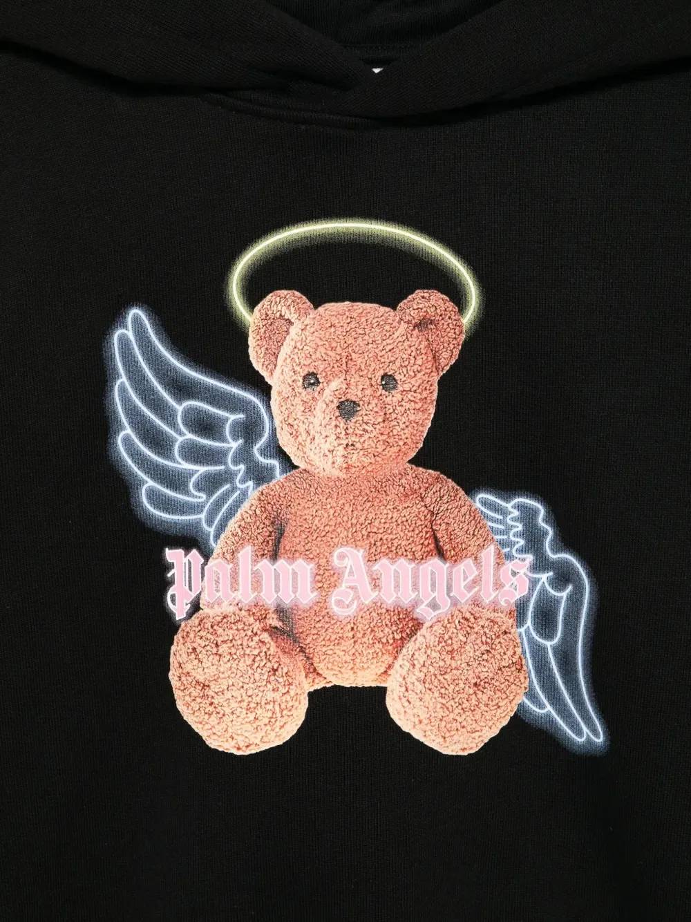 Худи с изображением Тедди Palm Angels Kids, черный — фото 3