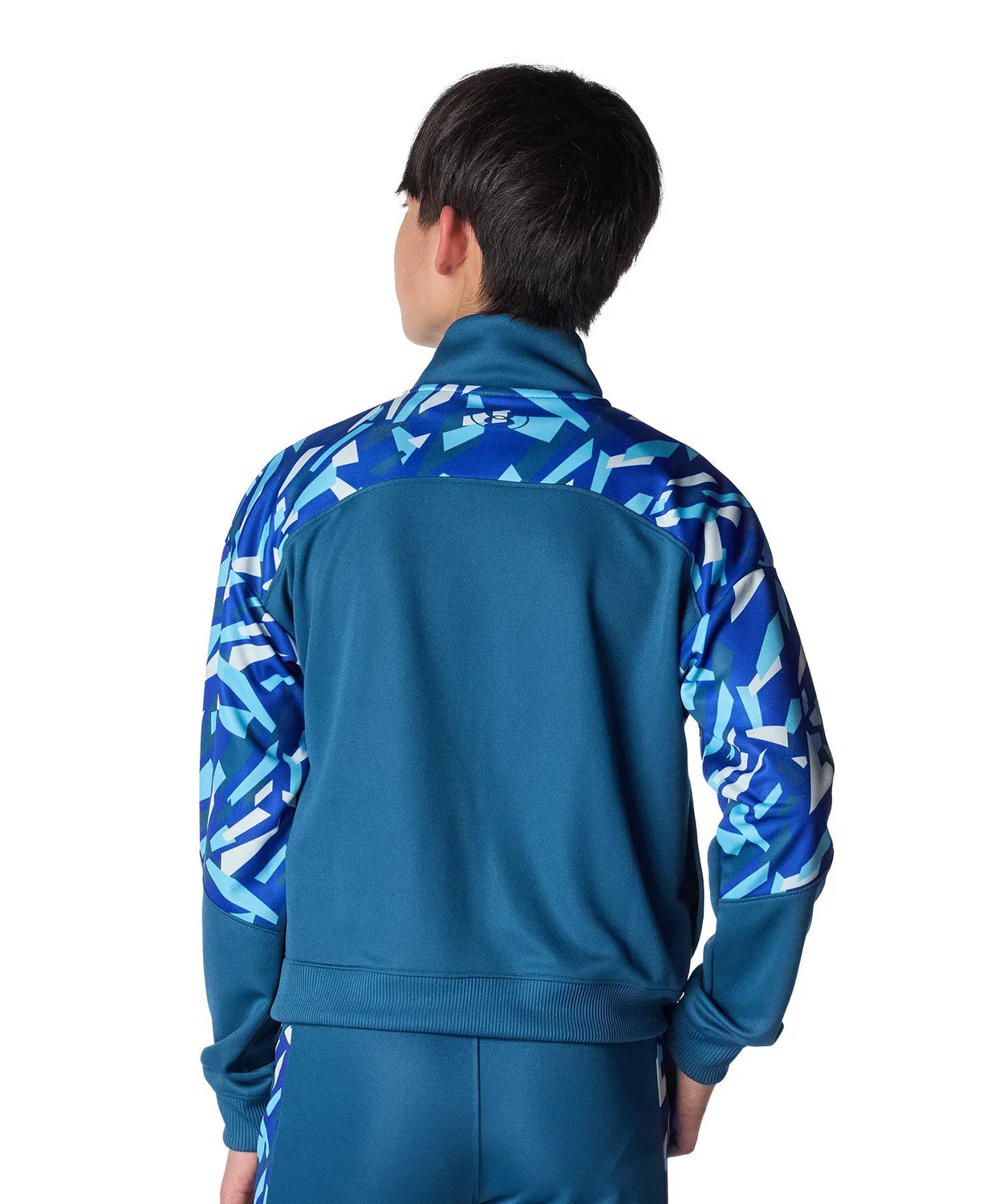 Детская куртка UA Print Block Track Jacket, синяя — фото 2